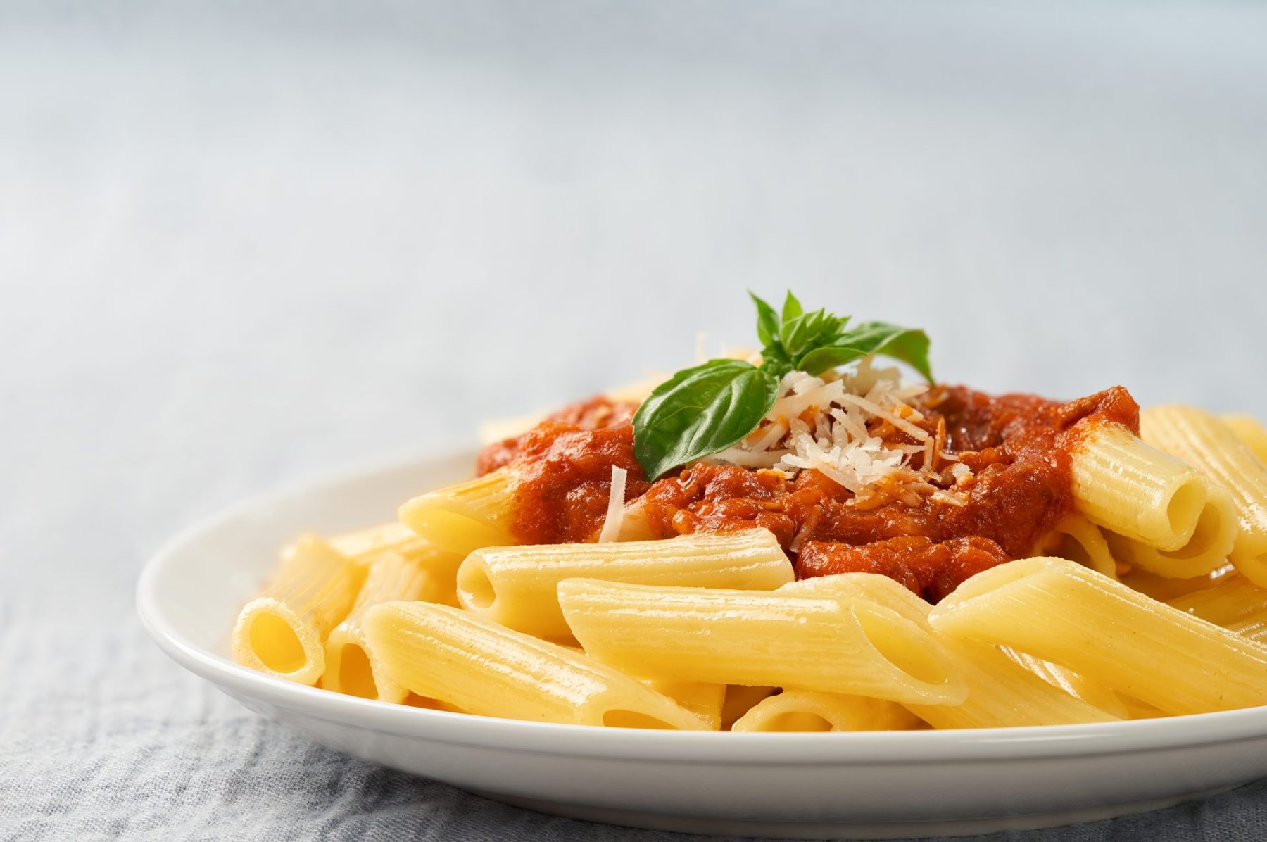 Platos de pasta calientes